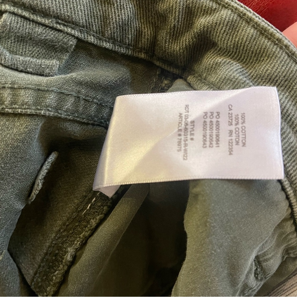 TNA Wide Leg Cargo Pants in Olive Green - Picture 9 of 9